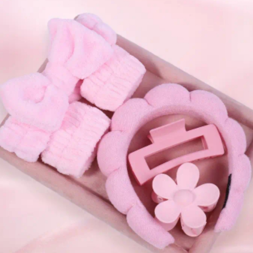 Facial Spa 6pcs headband-wristbands